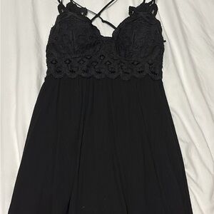 Elegant Black Lace Dress